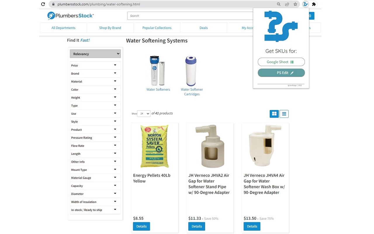 PS SKU Grabber chrome谷歌浏览器插件_扩展第5张截图