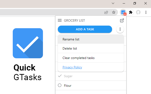 Quick GTasks chrome谷歌浏览器插件_扩展第2张截图