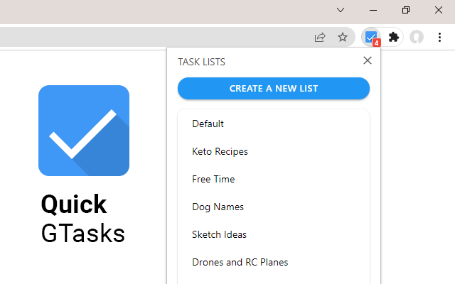 Quick GTasks chrome谷歌浏览器插件_扩展第4张截图