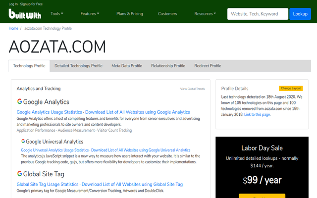 Open in Builtwith chrome谷歌浏览器插件_扩展第1张截图