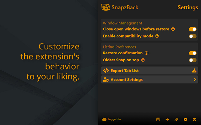 SnapzBack - Multi Layout Manager: Sync & Save chrome谷歌浏览器插件_扩展第2张截图