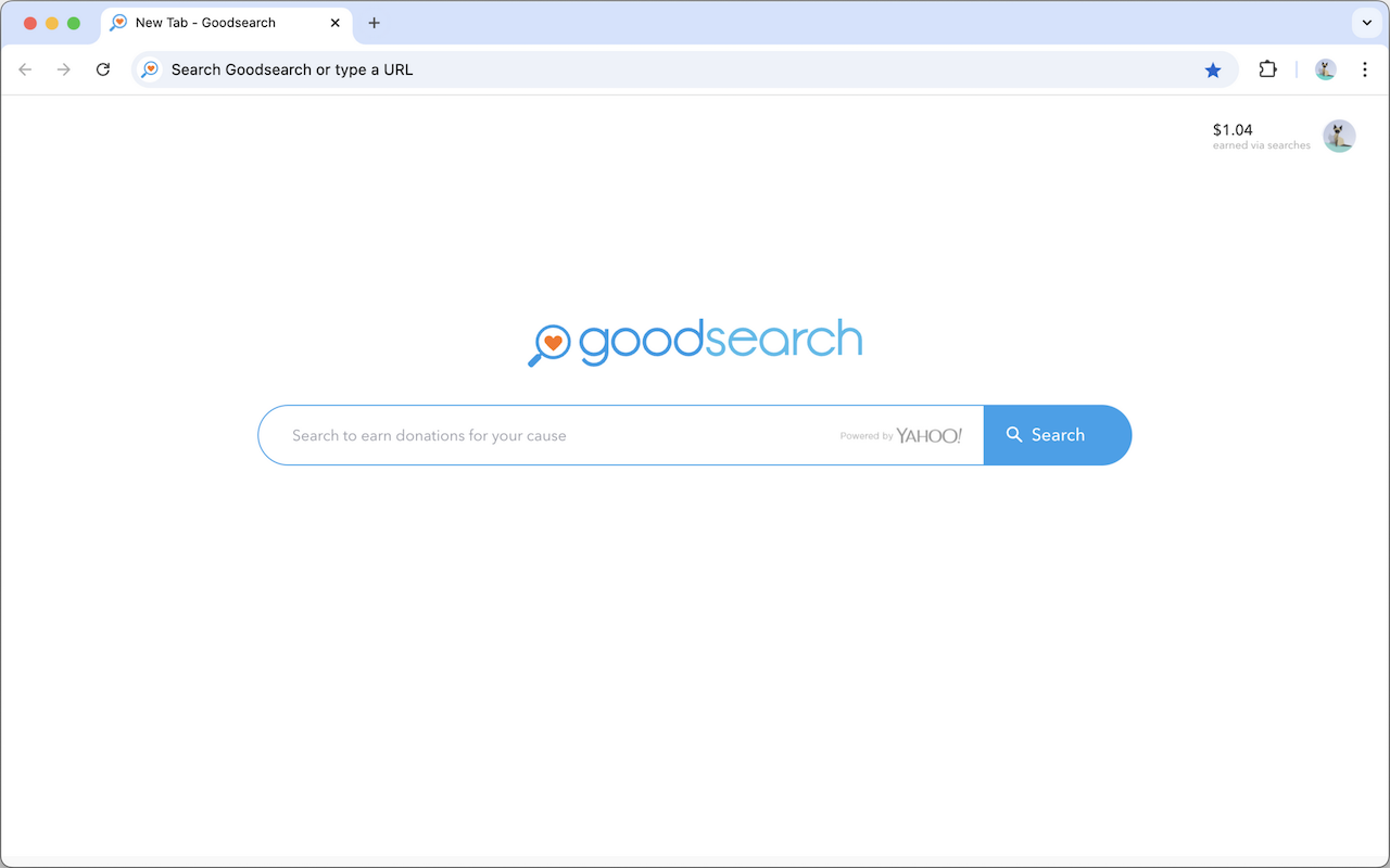 Goodsearch - Search & earn money for charity chrome谷歌浏览器插件_扩展第1张截图