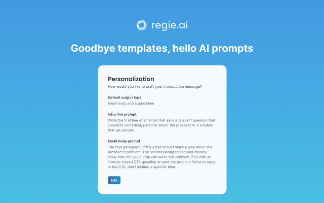 Regie.ai | AI Co-Pilot for Sales Emails chrome谷歌浏览器插件_扩展第2张截图