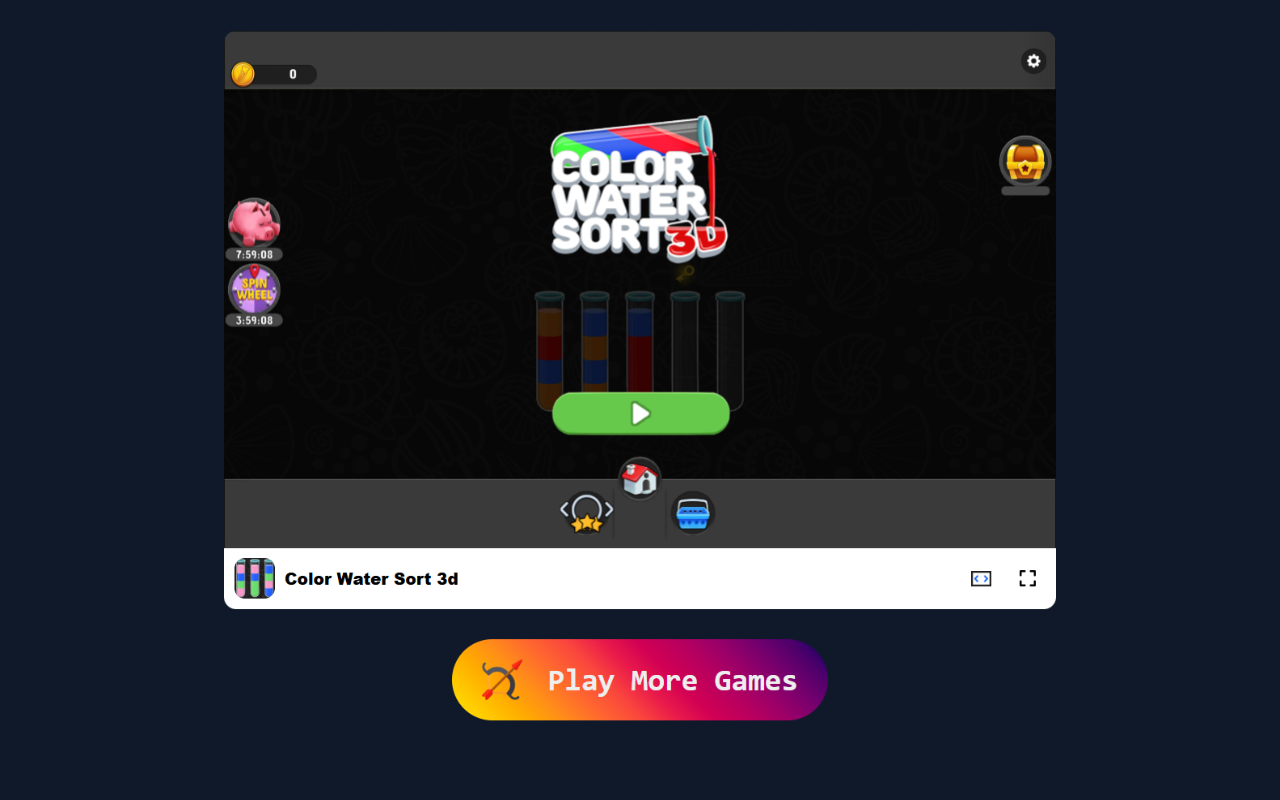 Color Water Sort 3d 在浏览器中游戏 - 免费且离线可用 chrome谷歌浏览器插件_扩展第3张截图