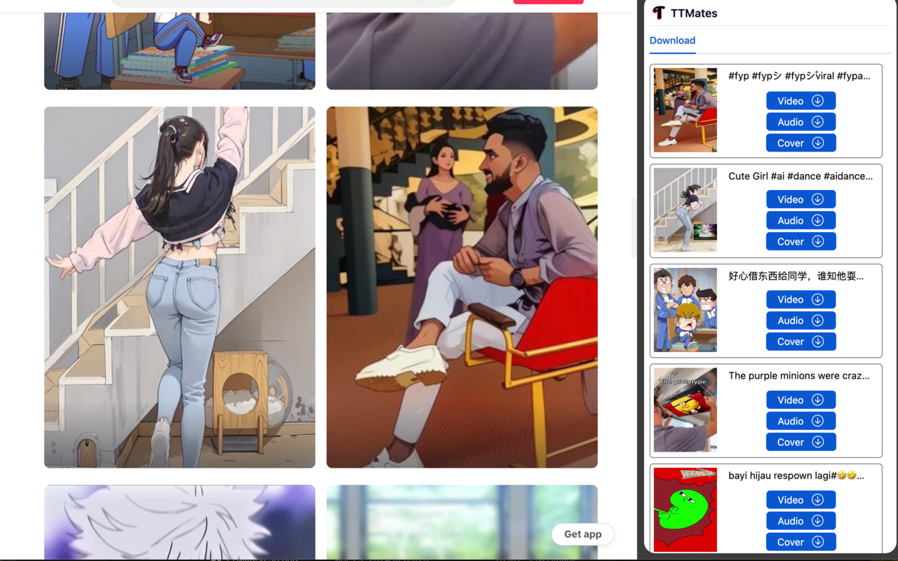 TikTok Download - TTMates chrome谷歌浏览器插件_扩展第4张截图