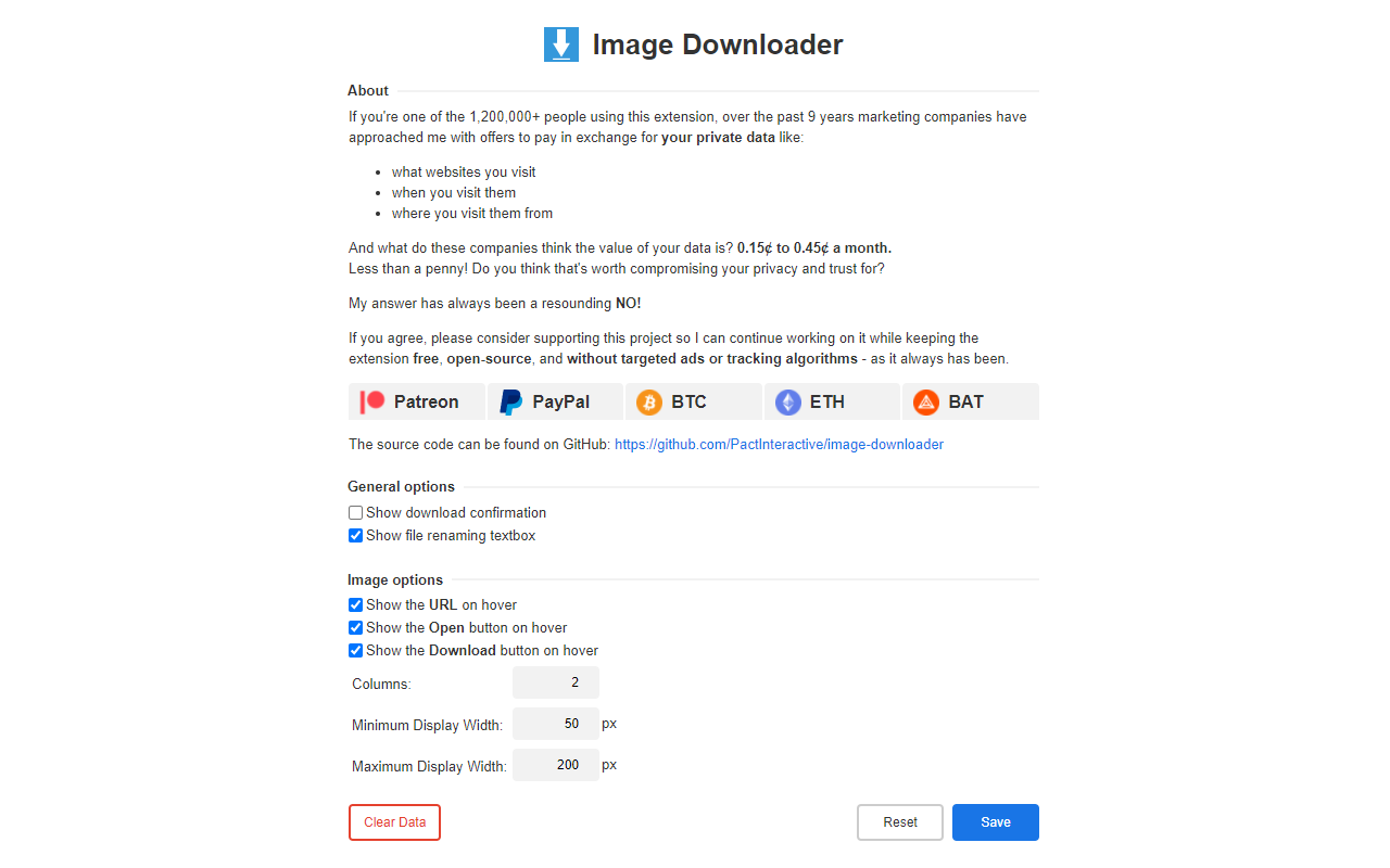 Image Downloader chrome谷歌浏览器插件_扩展第4张截图