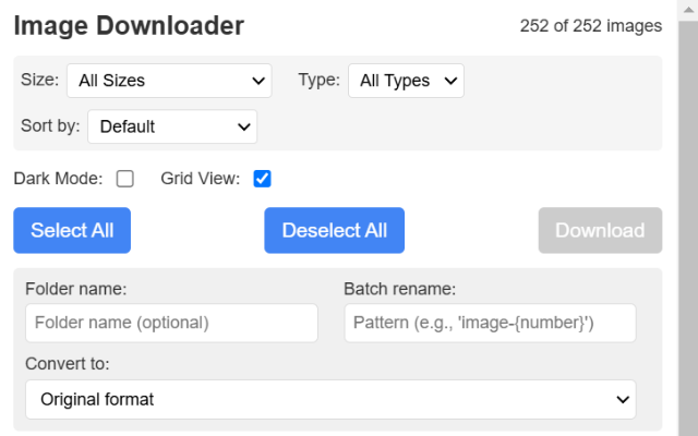 Image Downloader chrome谷歌浏览器插件_扩展第1张截图