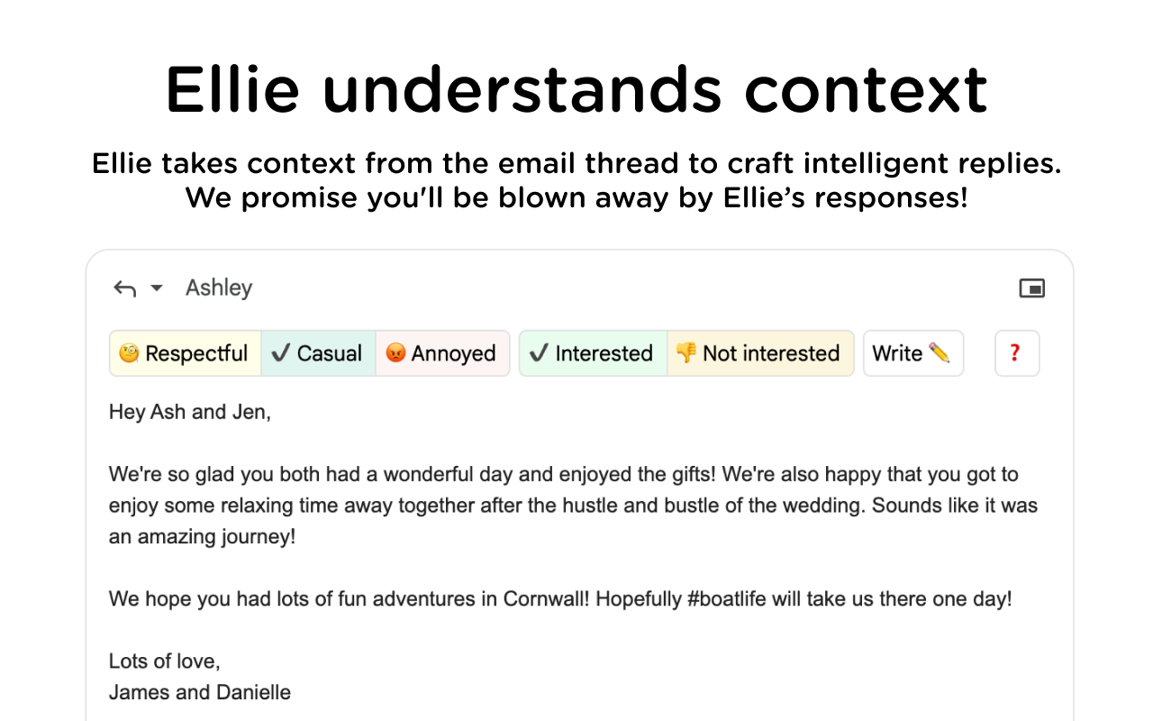 Ellie: Your Professional AI Email Assistant chrome谷歌浏览器插件_扩展第1张截图