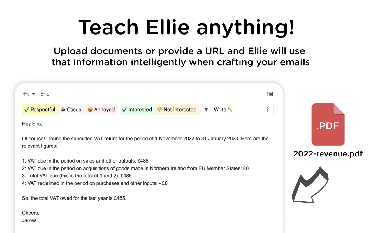 Ellie: Your Professional AI Email Assistant chrome谷歌浏览器插件_扩展第2张截图