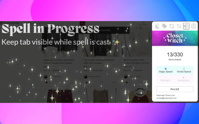 ClosetWitch | Poshmark Magic chrome谷歌浏览器插件_扩展第3张截图