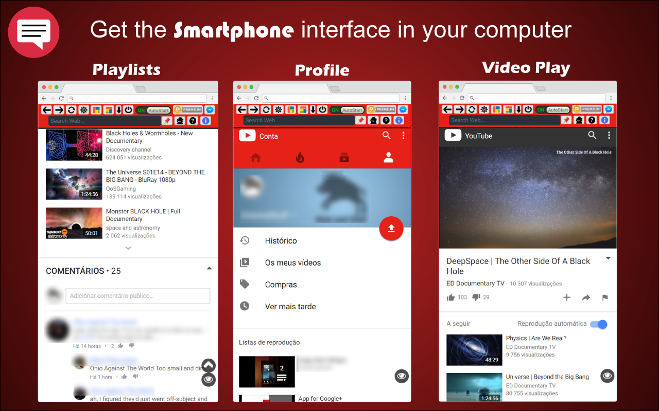 Red Messenger for Youtube chrome谷歌浏览器插件_扩展第1张截图