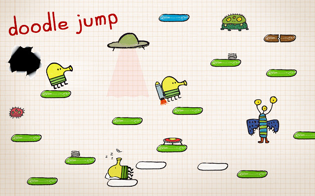 Doodle Jump Original Game chrome谷歌浏览器插件_扩展第2张截图