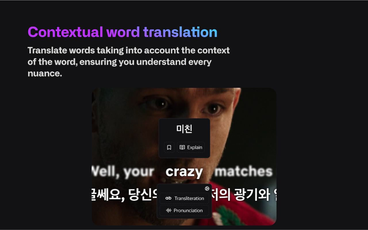 FluentAI：Netflix等的双字幕 chrome谷歌浏览器插件_扩展第3张截图
