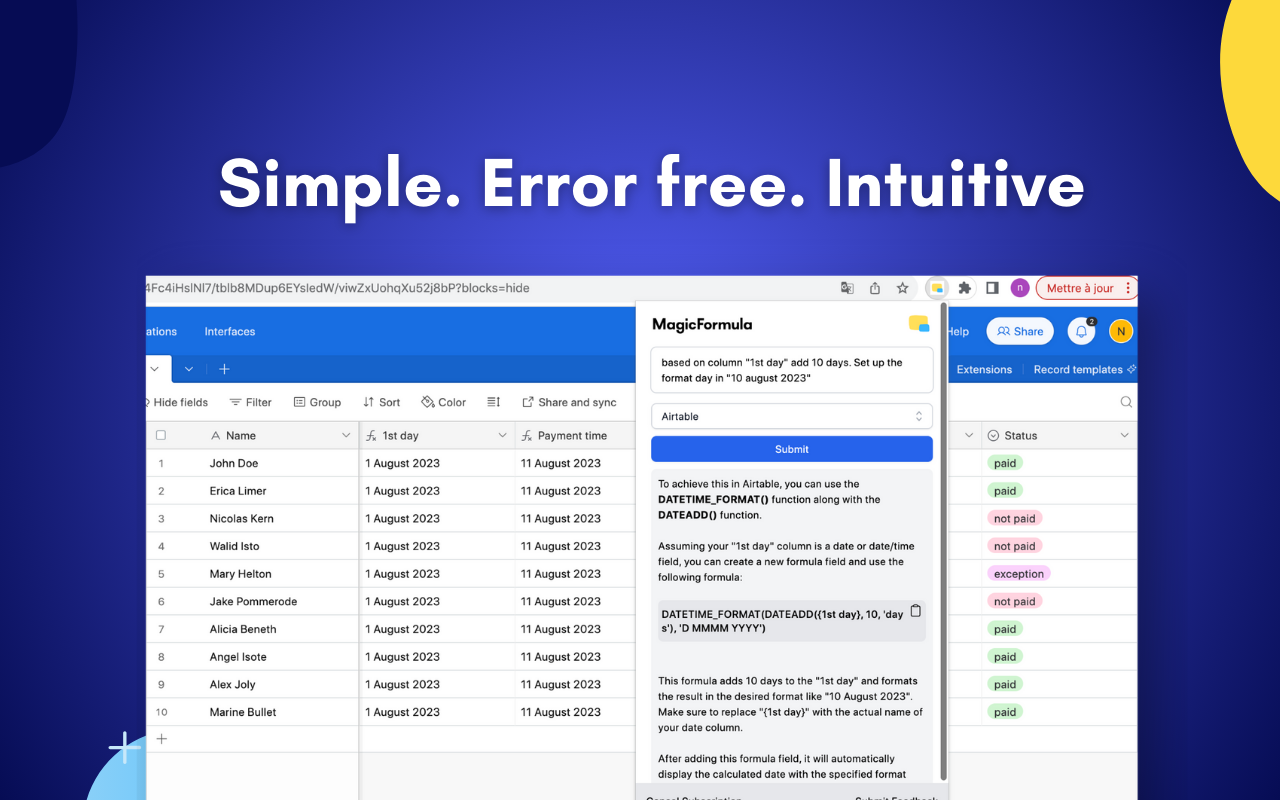 MagicFormula chrome谷歌浏览器插件_扩展第1张截图