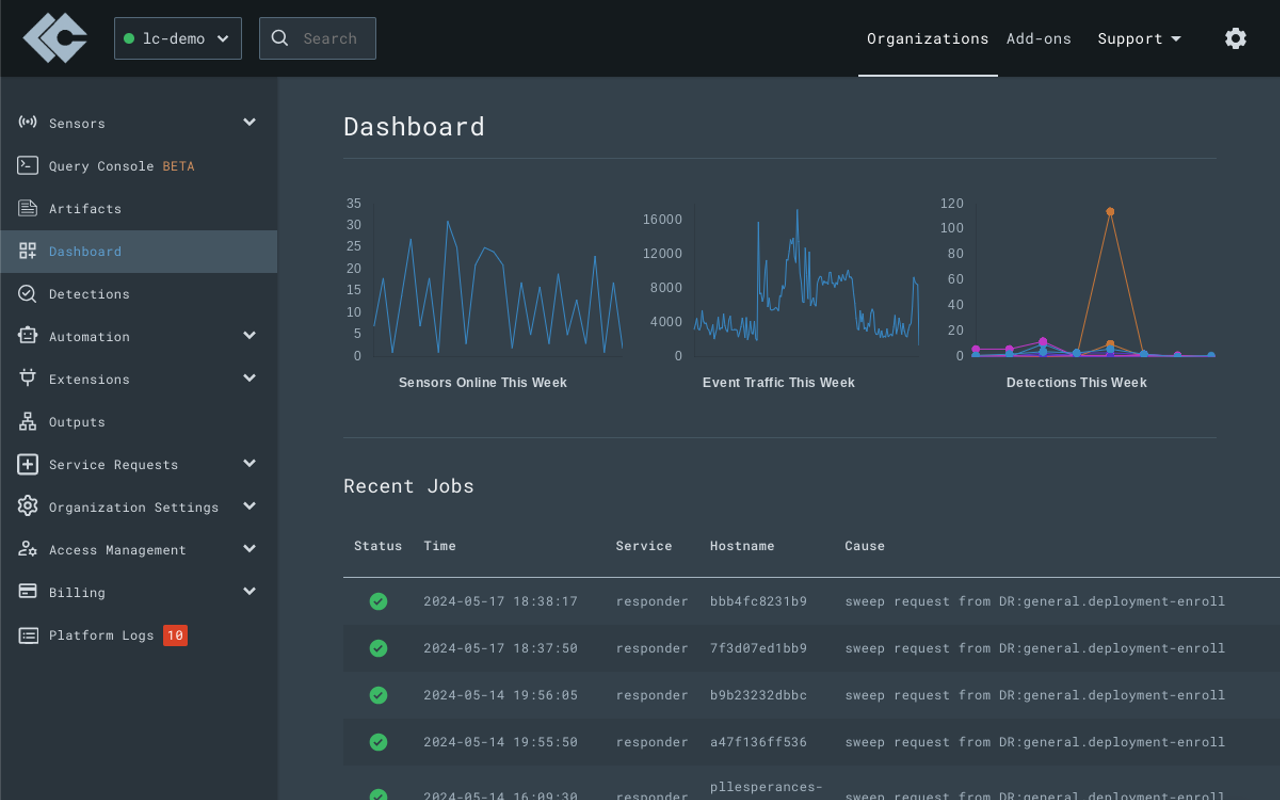 LimaCharlie Sensor chrome谷歌浏览器插件_扩展第2张截图