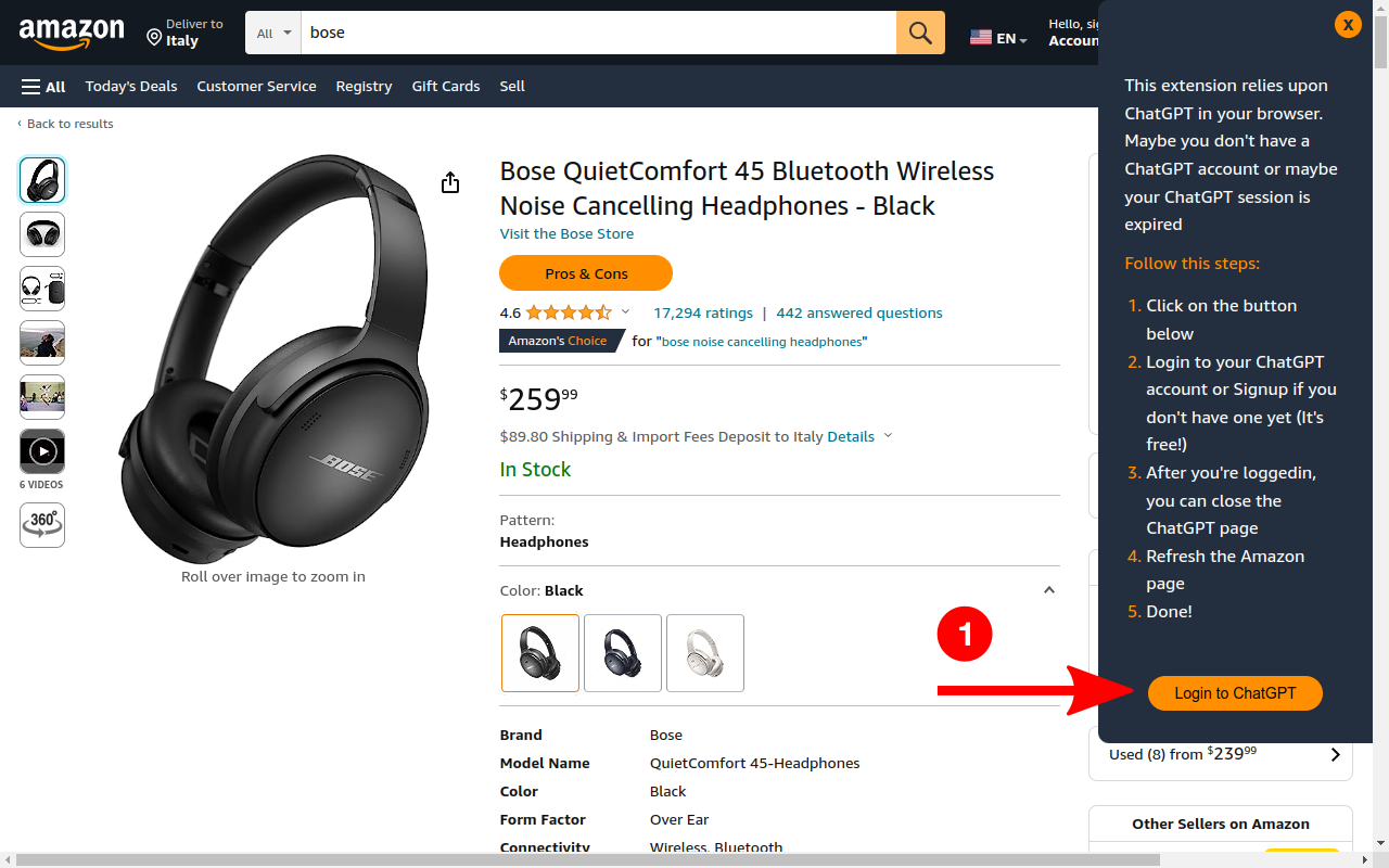 AmazonGPT Pros & Cons Analyzer chrome谷歌浏览器插件_扩展第2张截图