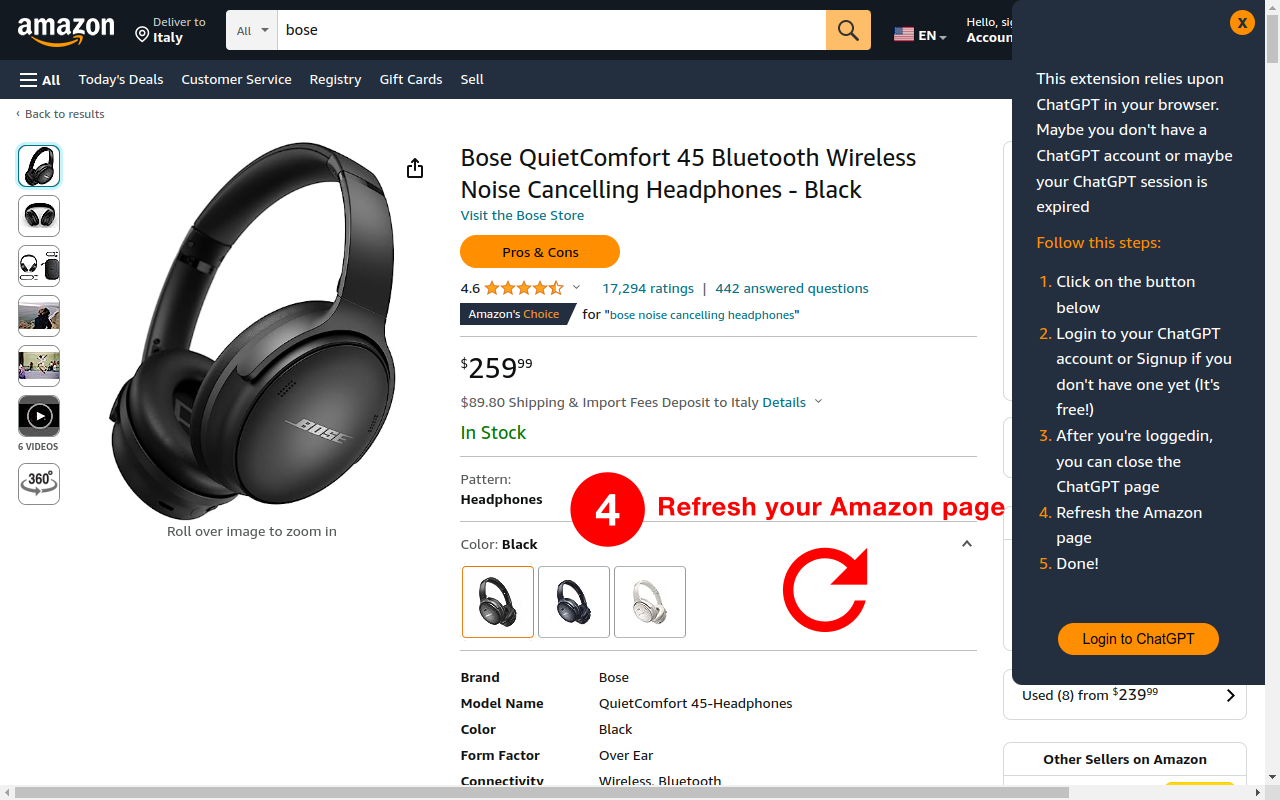 AmazonGPT Pros & Cons Analyzer chrome谷歌浏览器插件_扩展第4张截图
