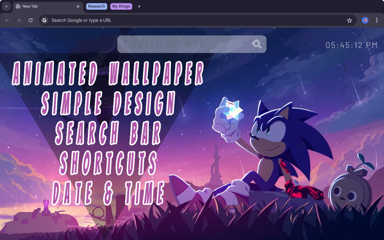 Sonic Live Wallpaper chrome谷歌浏览器插件_扩展第1张截图