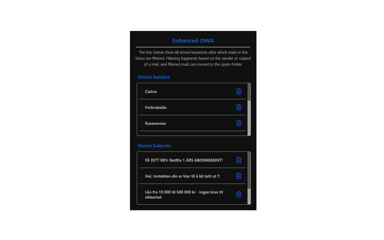 Enhanced Outlook Web App chrome谷歌浏览器插件_扩展第4张截图