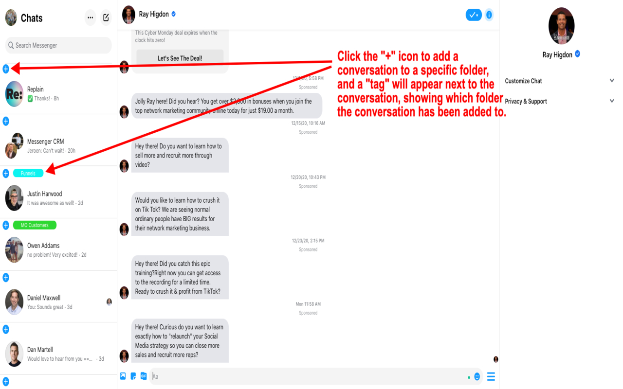 Messenger Organizer chrome谷歌浏览器插件_扩展第3张截图