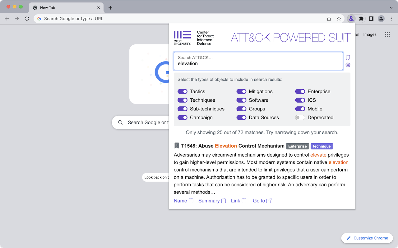 ATT&CK Powered Suit chrome谷歌浏览器插件_扩展第3张截图