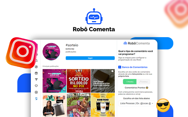 Robo de Sorteios - Ganhar Sorteios Instagram chrome谷歌浏览器插件_扩展第2张截图