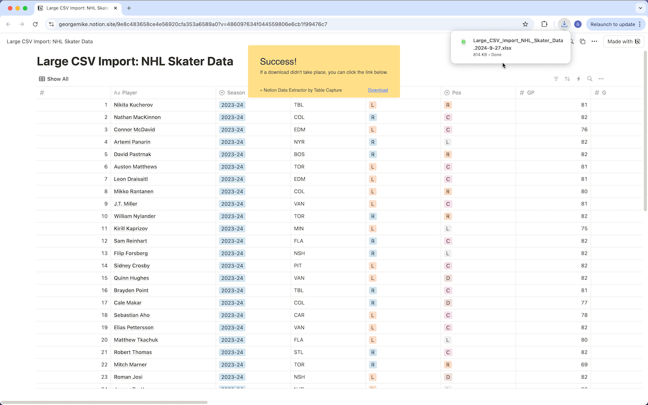 Notion Data Extractor by Table Capture chrome谷歌浏览器插件_扩展第2张截图