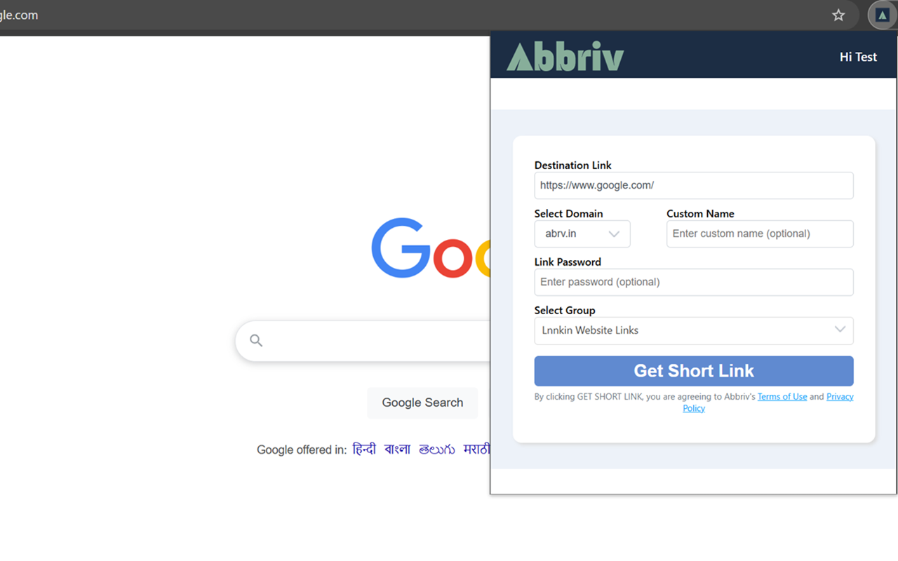 Abbriv - Safe Url Shortener chrome谷歌浏览器插件_扩展第1张截图