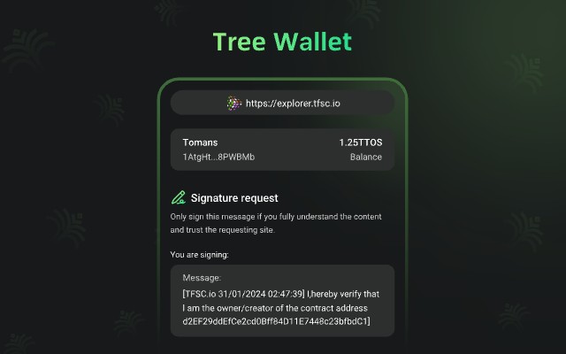Tree Wallet chrome谷歌浏览器插件_扩展第2张截图