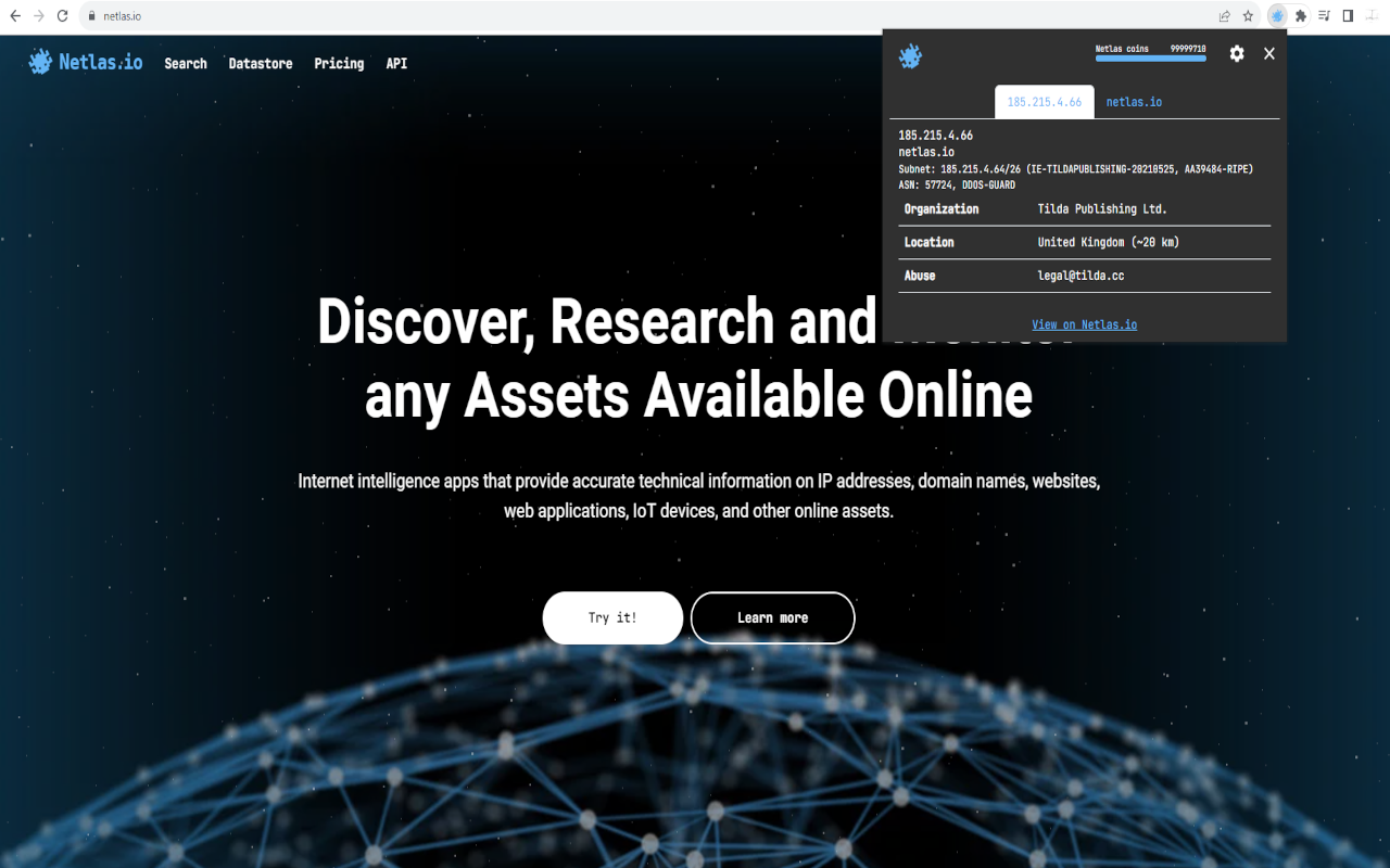 Netlas.io chrome谷歌浏览器插件_扩展第3张截图