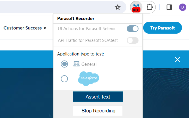 Parasoft 录制器 chrome谷歌浏览器插件_扩展第1张截图