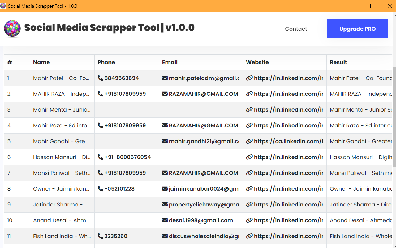Social Media Scrapper Tool chrome谷歌浏览器插件_扩展第2张截图