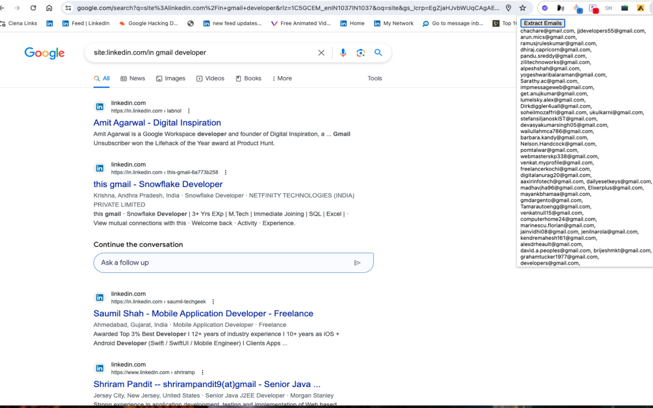 Email Extractor By-SS chrome谷歌浏览器插件_扩展第1张截图