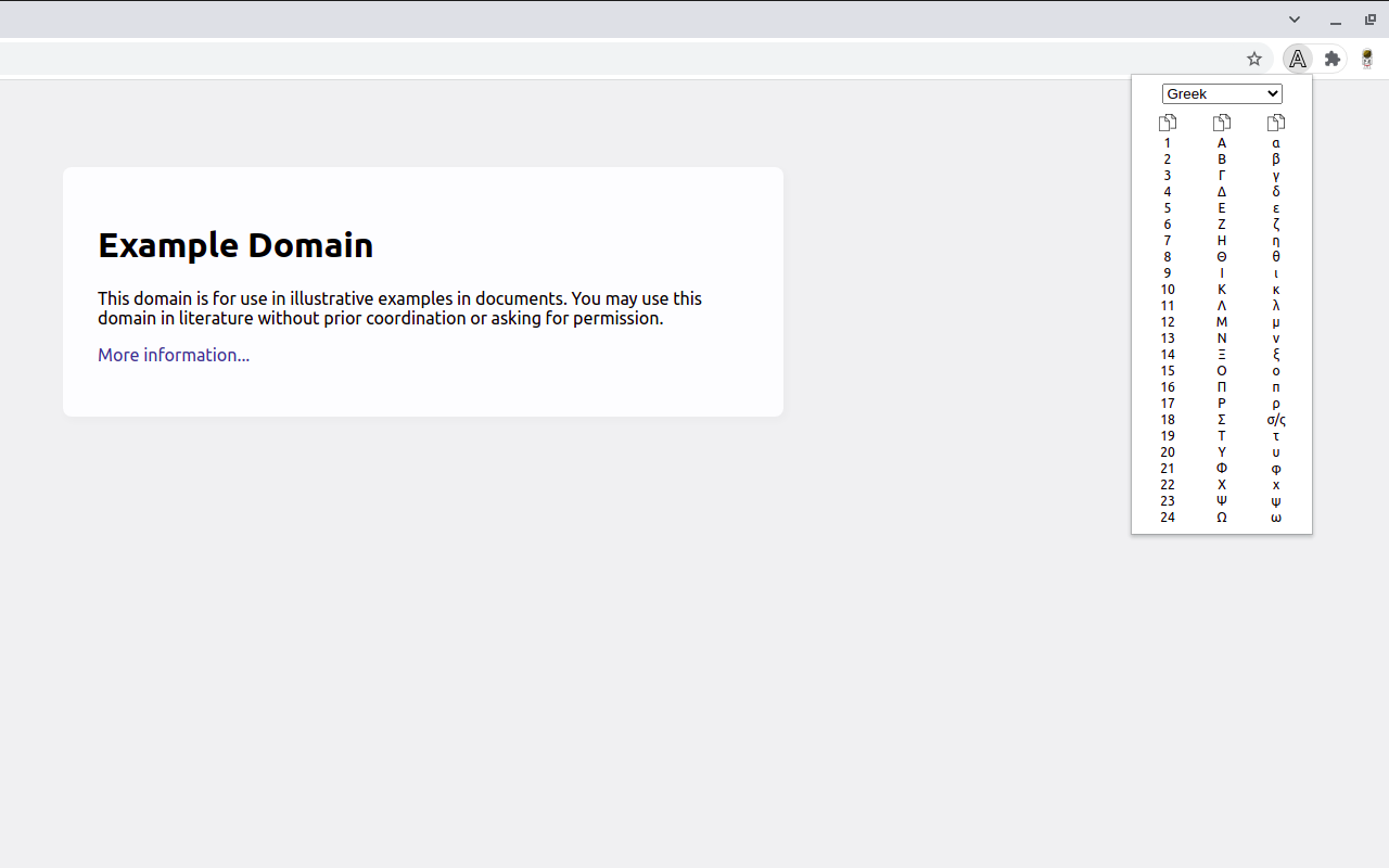 Alphabets chrome谷歌浏览器插件_扩展第1张截图