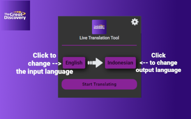 The Great Discovery: Live Translation Tool chrome谷歌浏览器插件_扩展第1张截图