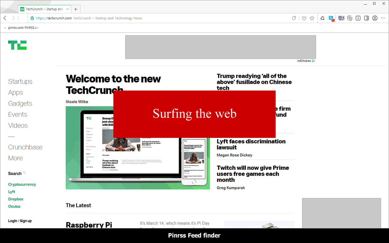 PinRSS Feed Finder chrome谷歌浏览器插件_扩展第2张截图