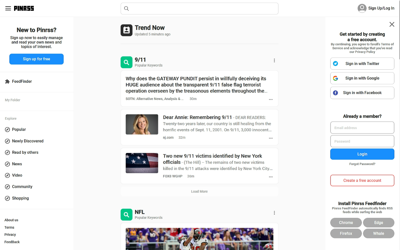 PinRSS Feed Finder chrome谷歌浏览器插件_扩展第5张截图