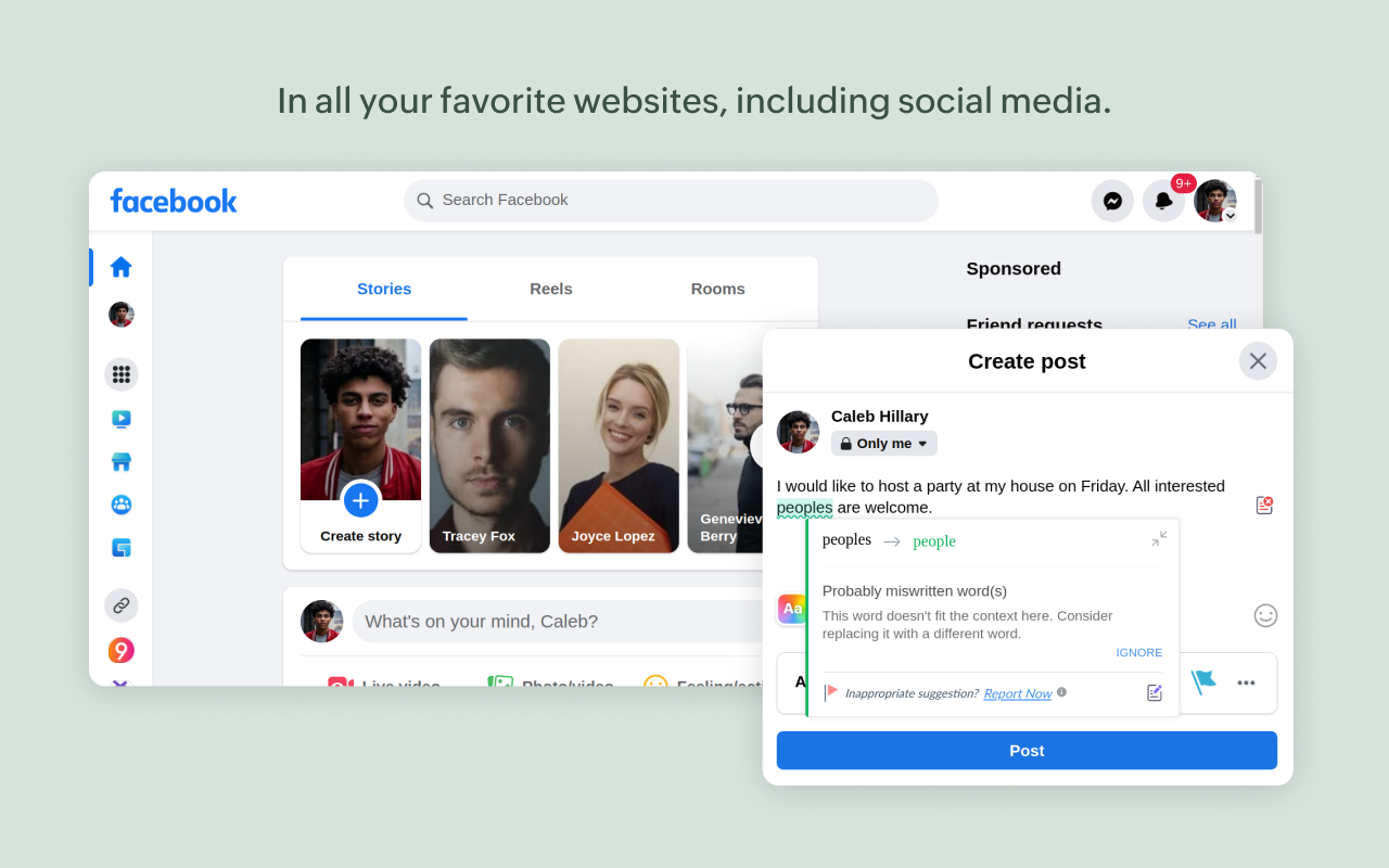 Zoho BluePencil: Free Grammar & Spell Checker chrome谷歌浏览器插件_扩展第5张截图