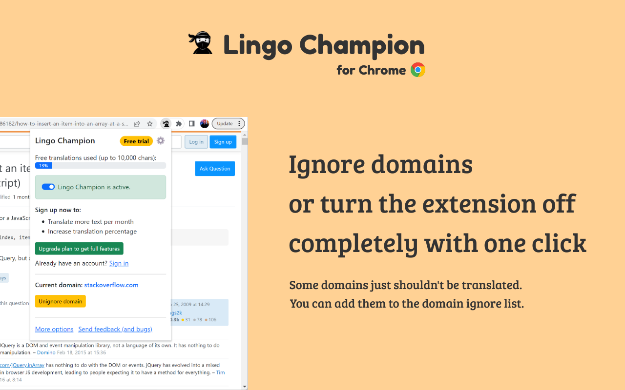 Lingo Champion chrome谷歌浏览器插件_扩展第2张截图