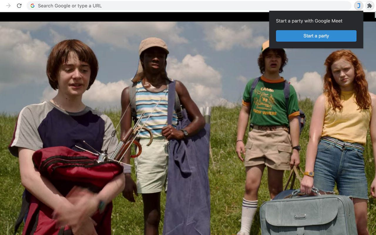 JustParty: watch Netflix with friends chrome谷歌浏览器插件_扩展第1张截图