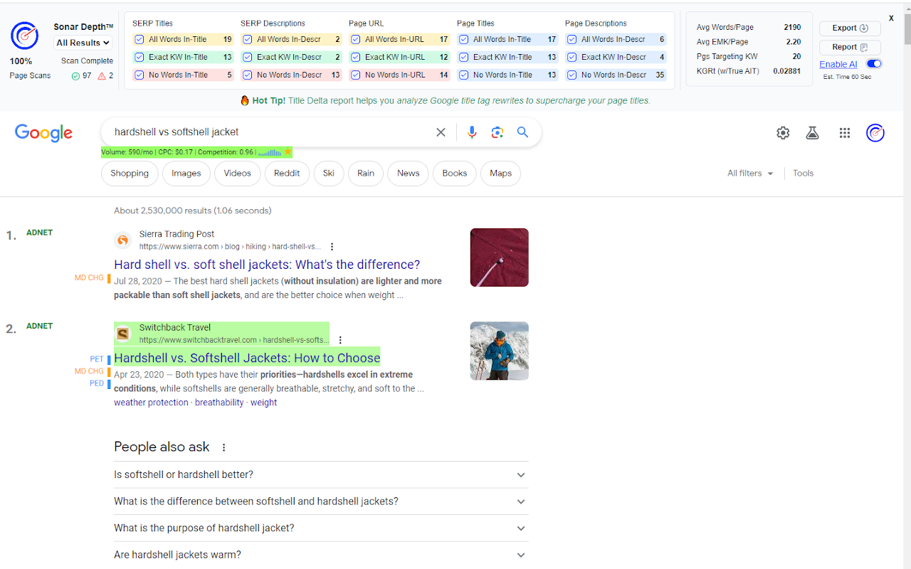 SERP Sonar chrome谷歌浏览器插件_扩展第2张截图