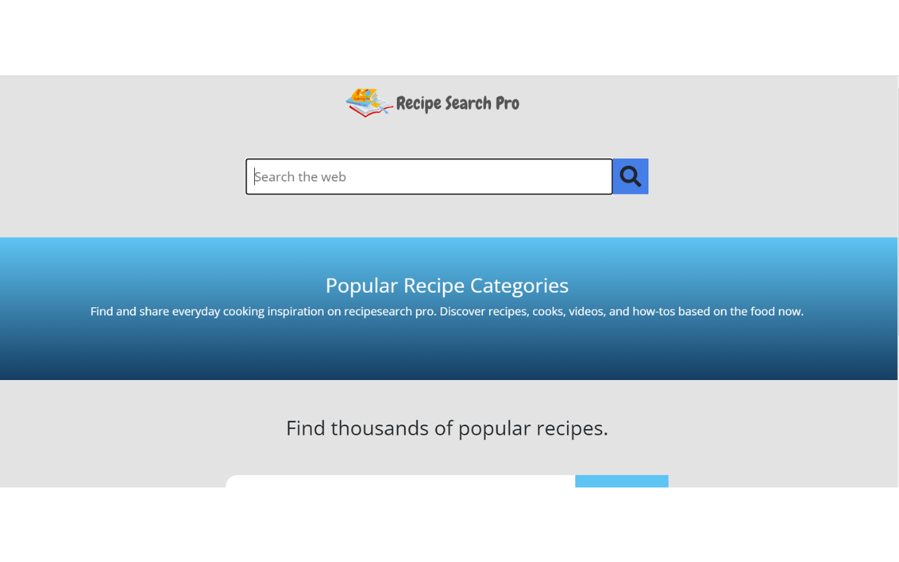 RecipeSearch chrome谷歌浏览器插件_扩展第1张截图