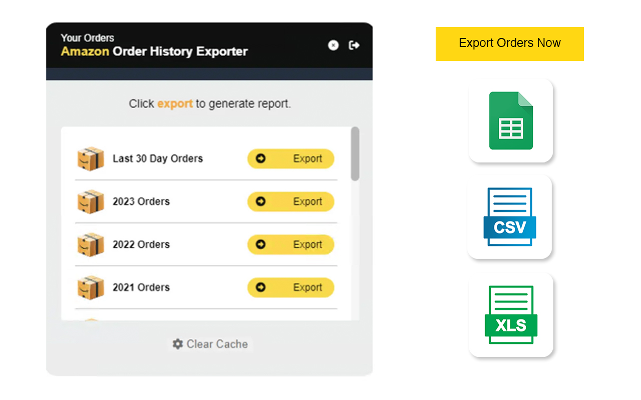 eCommerce Order History Downloader chrome谷歌浏览器插件_扩展第4张截图