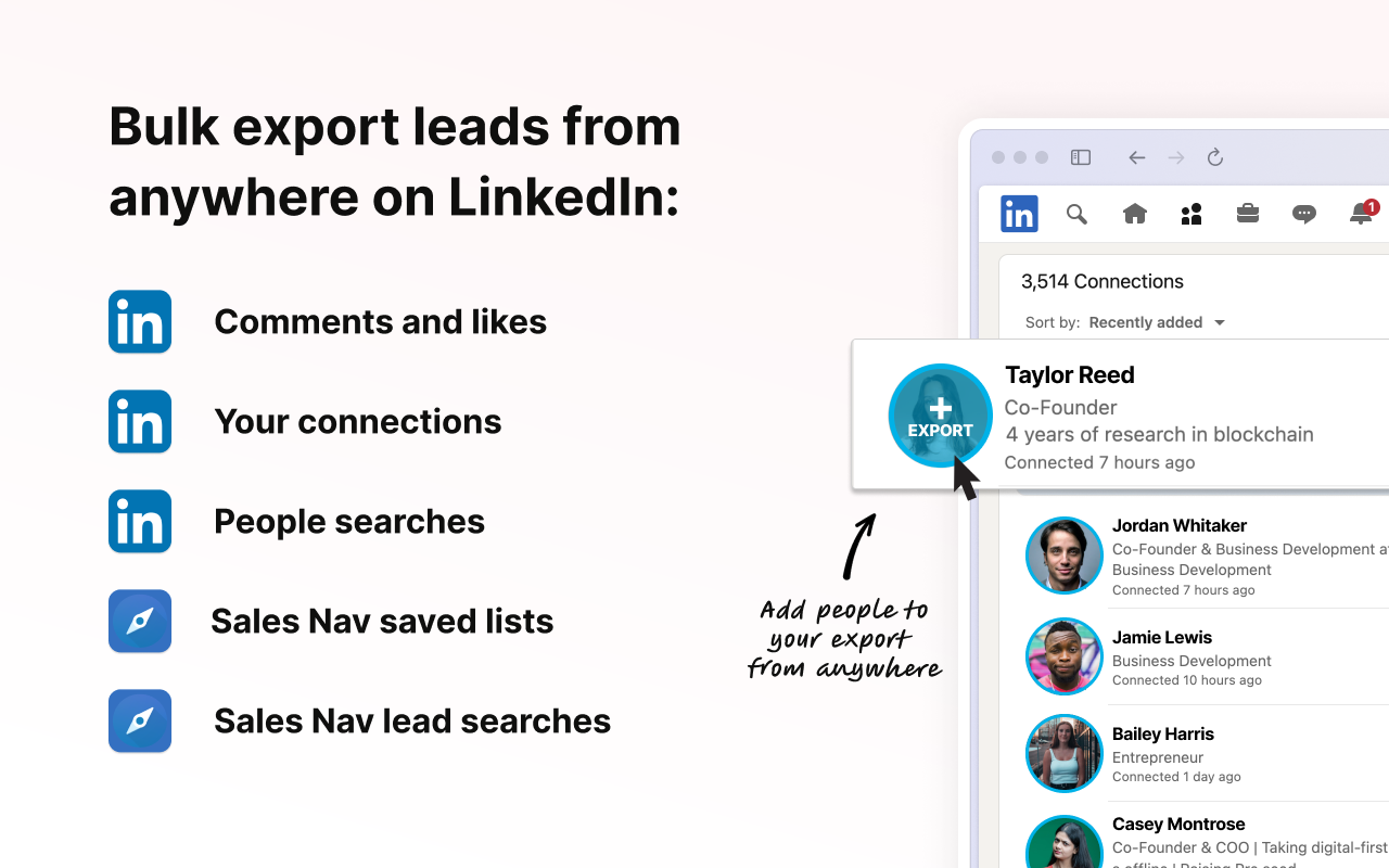 Exportli - LinkedIn Phone & Email Finder chrome谷歌浏览器插件_扩展第5张截图