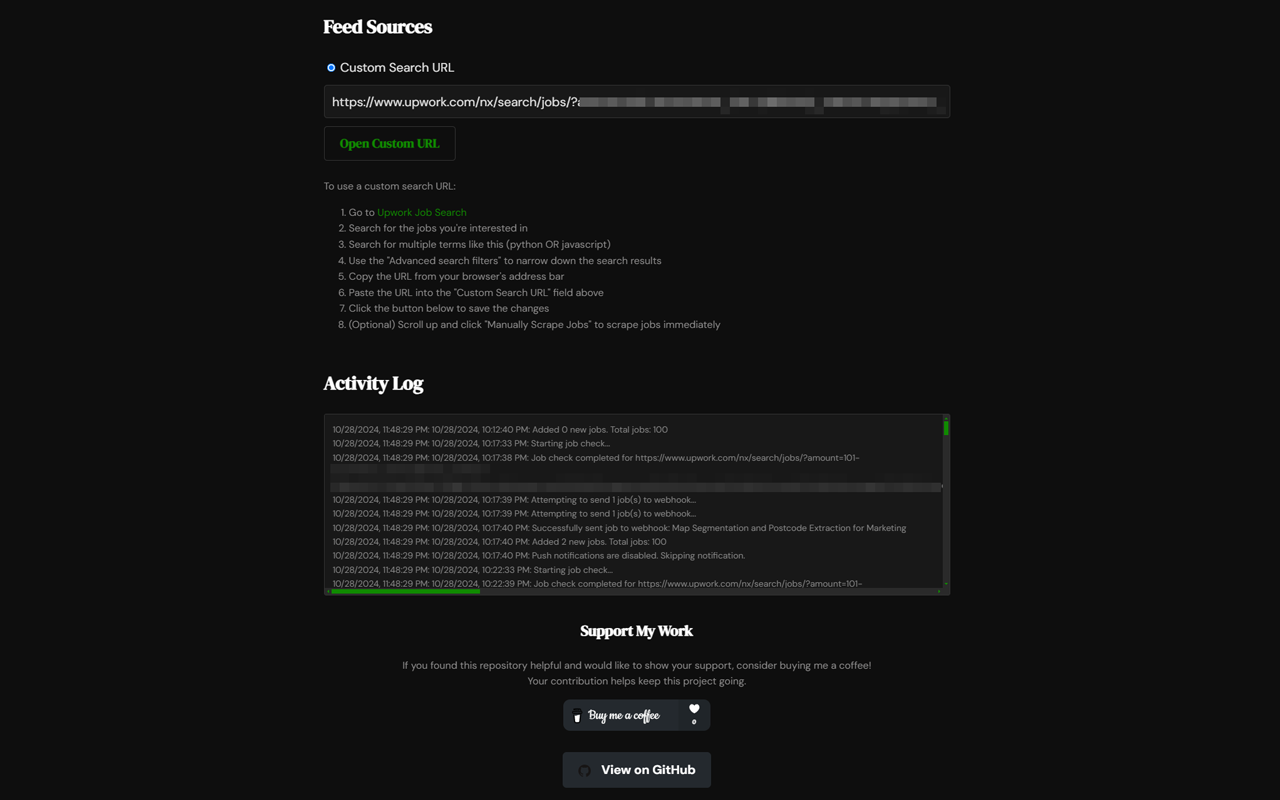 Upwork Job Scraper + Webhook chrome谷歌浏览器插件_扩展第1张截图