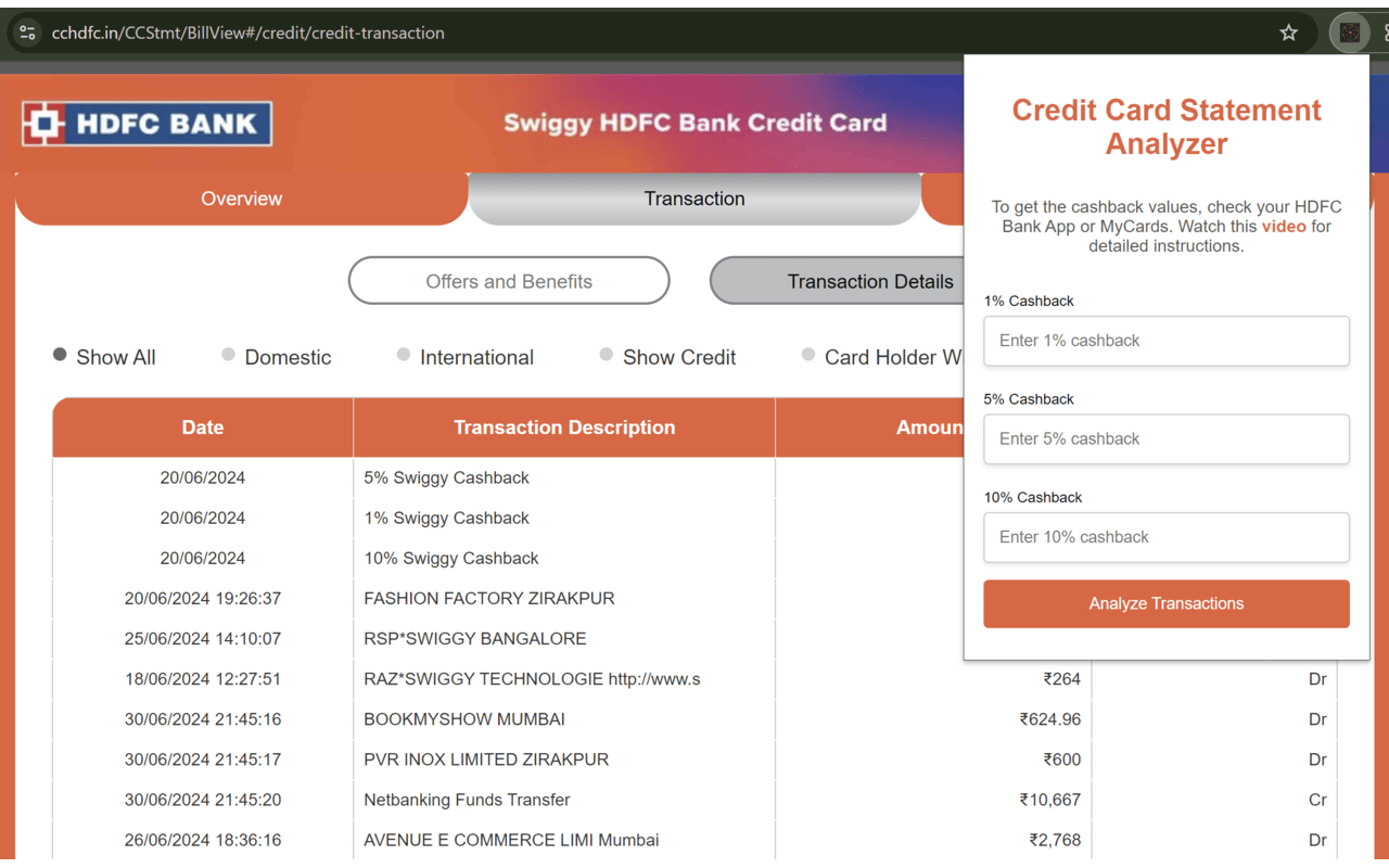 CardClarity: Credit card Statement Analyzer chrome谷歌浏览器插件_扩展第2张截图