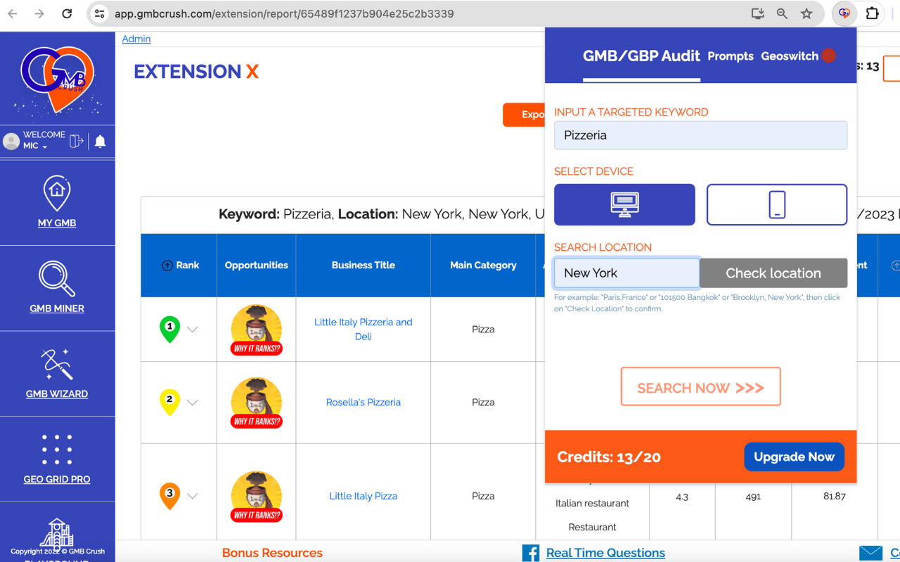 GMB Crush - GBP Audits for Quick Local SEO Insights chrome谷歌浏览器插件_扩展第3张截图