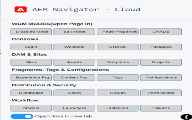 AEM Navigator Cloud chrome谷歌浏览器插件_扩展第1张截图
