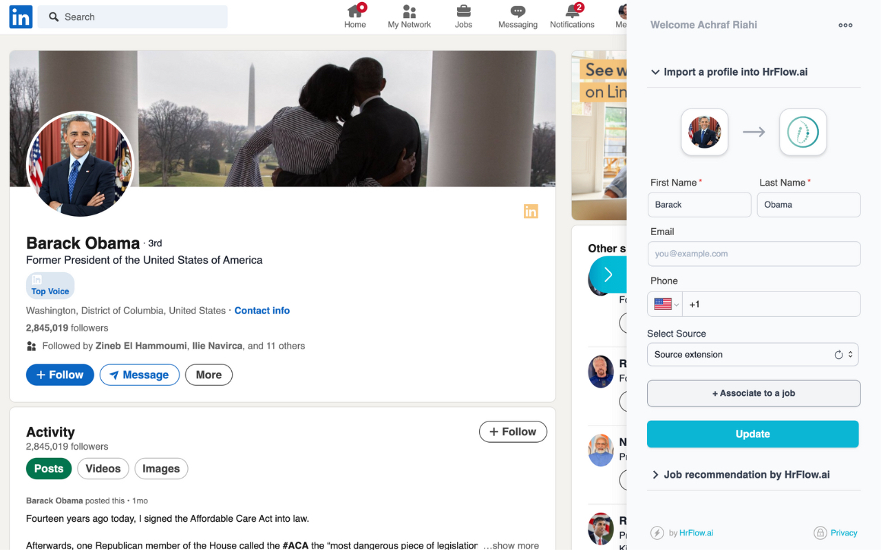 HrFlow.ai Profile Parsing chrome谷歌浏览器插件_扩展第2张截图