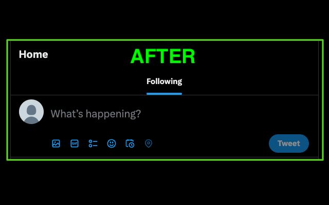Remove Twitter For You chrome谷歌浏览器插件_扩展第2张截图